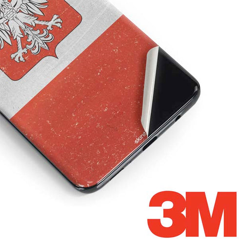Poland Flag Distressed Galaxy S9 Skin